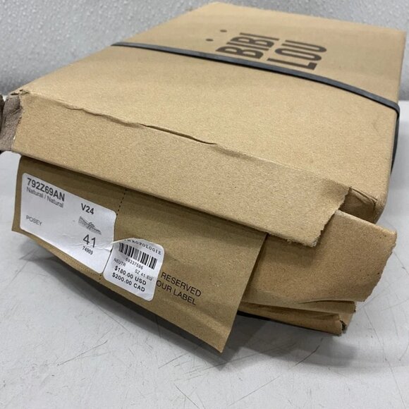 NEW BIBI LOU Posey Woven Loafers Natural Slip-On Flats Women’s Size 10 (EU 41) - Picture 3 of 8